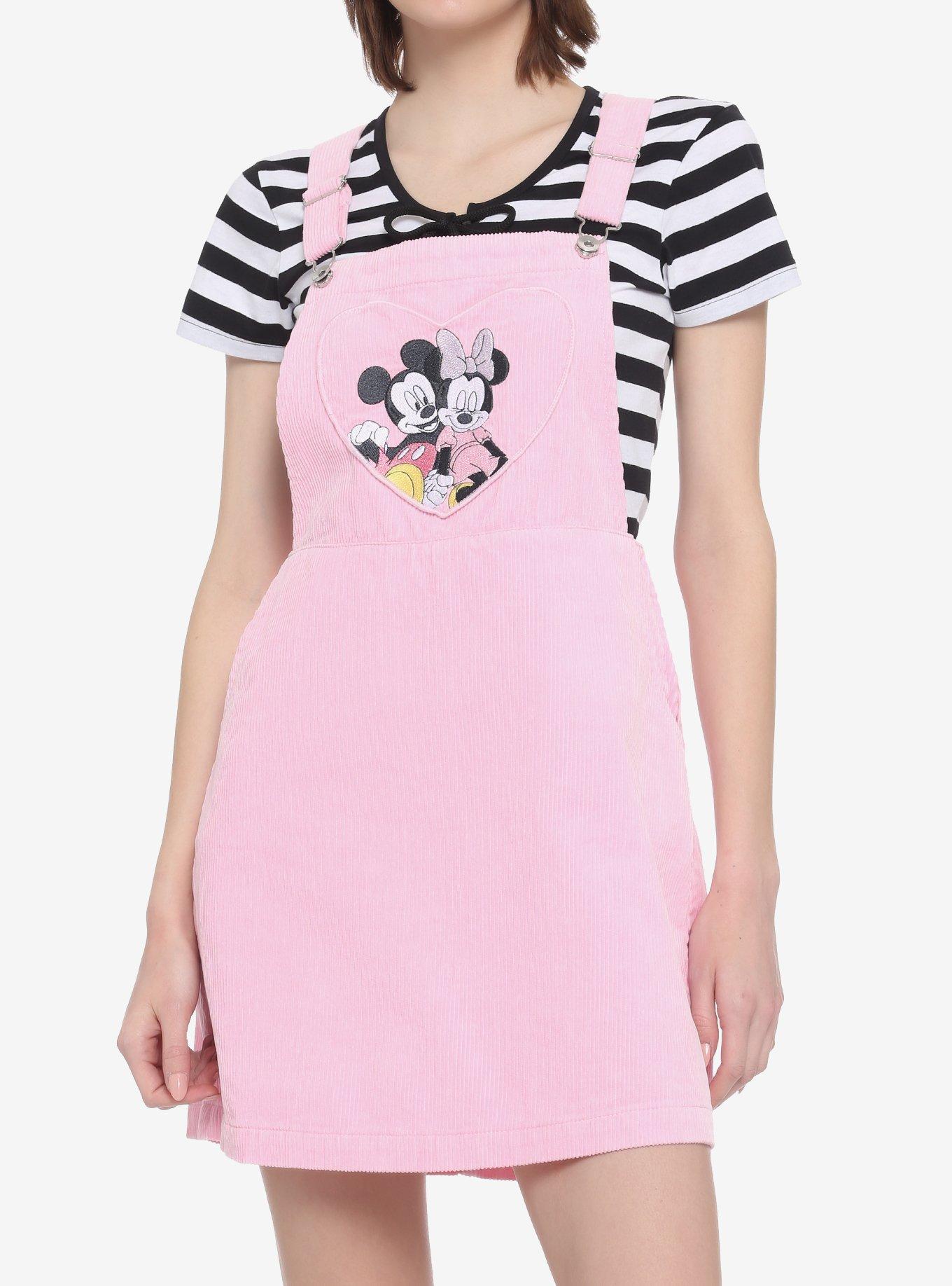 Disney Valentine's Mickey Mouse & Minnie Mouse Skirtall, BLACK, hi-res