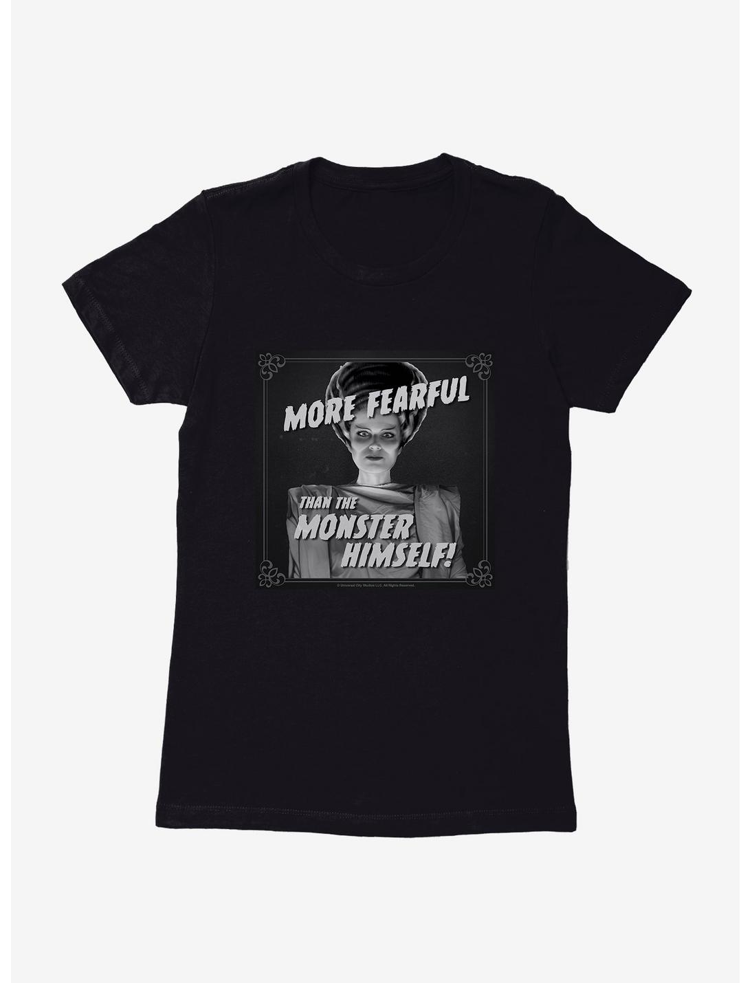 Universal Monsters Bride Of Frankenstein More Fearful Womens T-Shirt, BLACK, hi-res