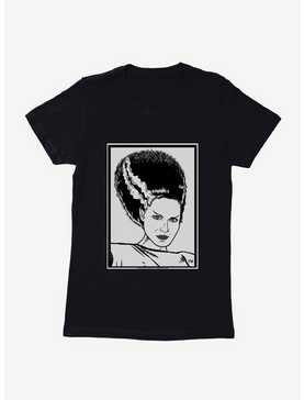 Universal Monsters Bride Of Frankenstein Outline Art Womens T-Shirt, , hi-res