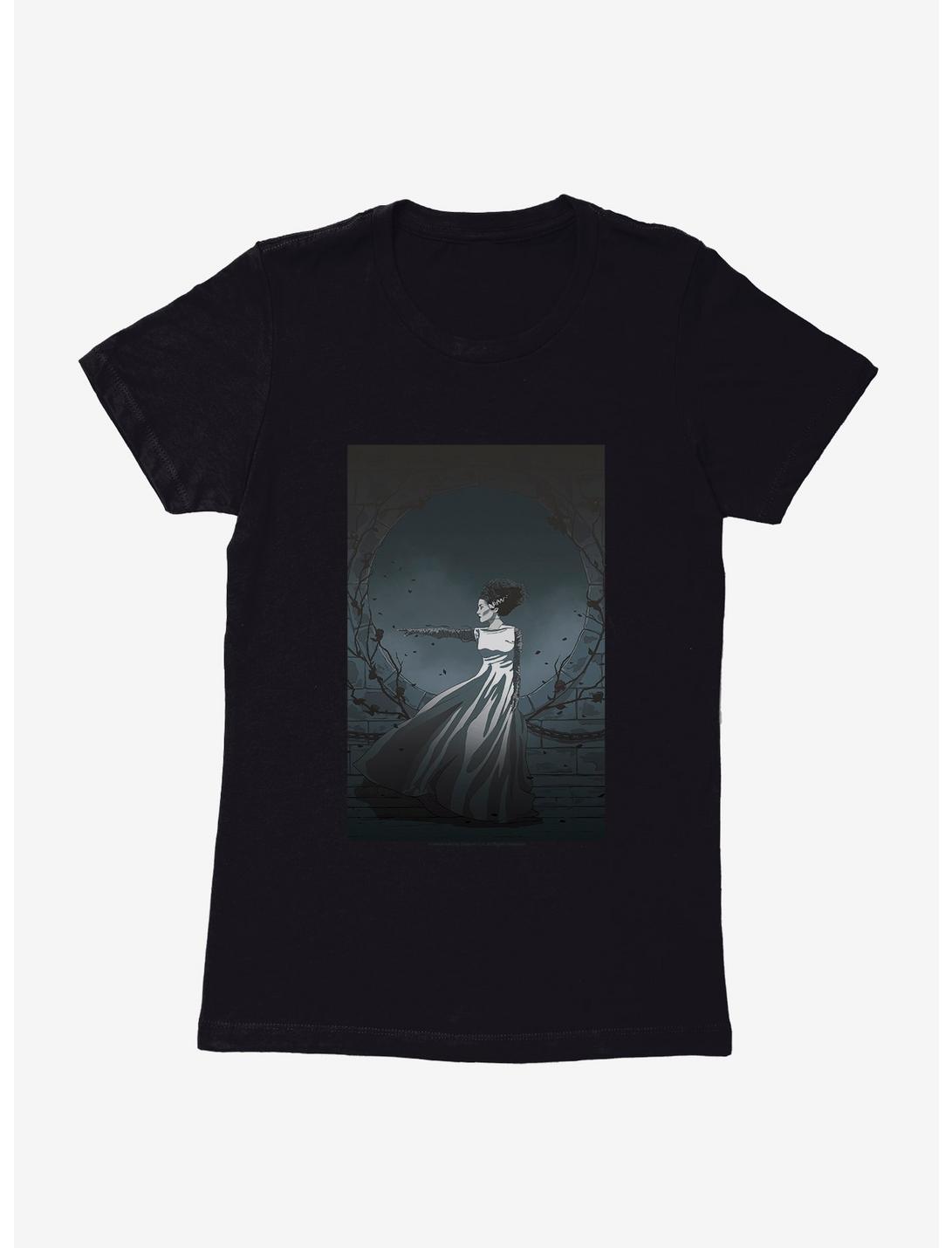 Universal Monsters Bride Of Frankenstein Pose Womens T-Shirt, BLACK, hi-res