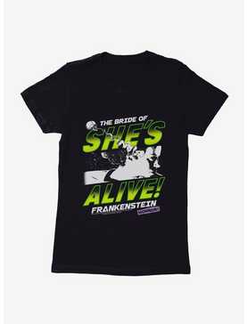 Universal Monsters Bride Of Frankenstein Horror Poster Womens T-Shirt, , hi-res
