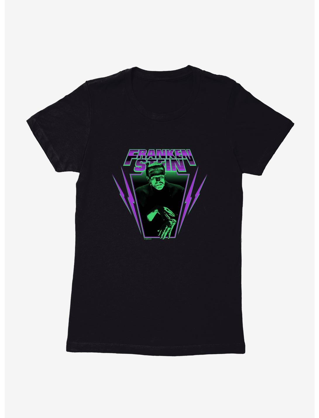 Universal Monsters Frankenstein Electricity Womens T-Shirt , BLACK, hi-res