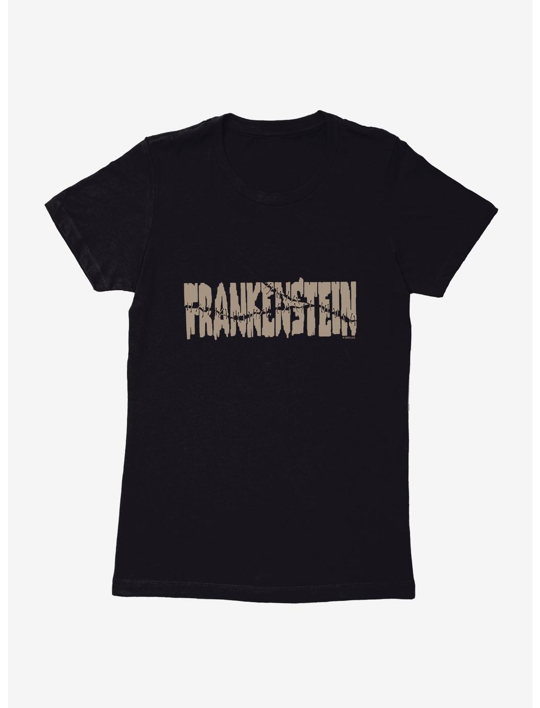 Universal Monsters Frankenstein Font Stitches Womens T-Shirt, , hi-res