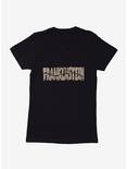 Universal Monsters Frankenstein Font Stitches Womens T-Shirt, BLACK, hi-res