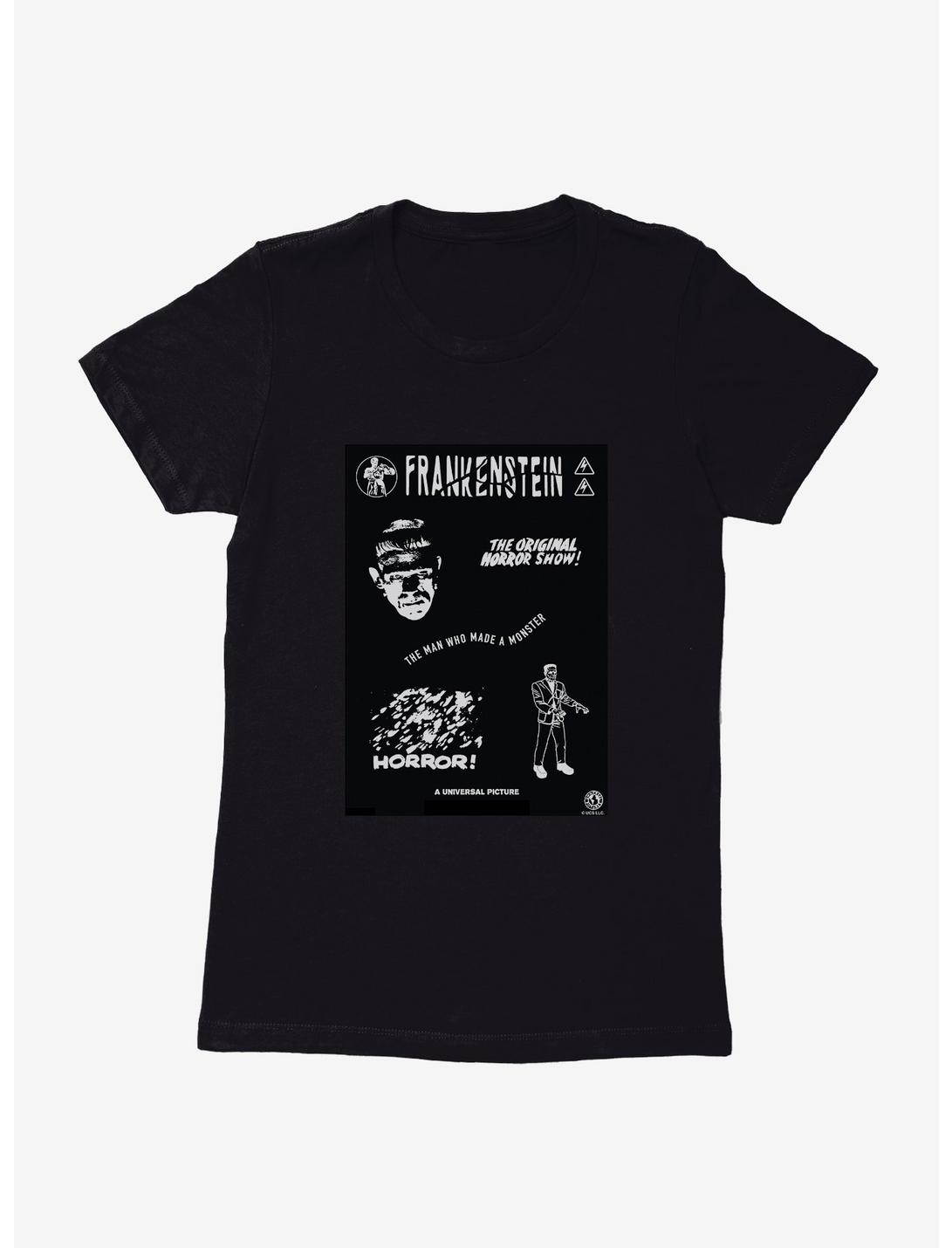 Universal Monsters Frankenstein Horror Poster Womens T-Shirt, , hi-res