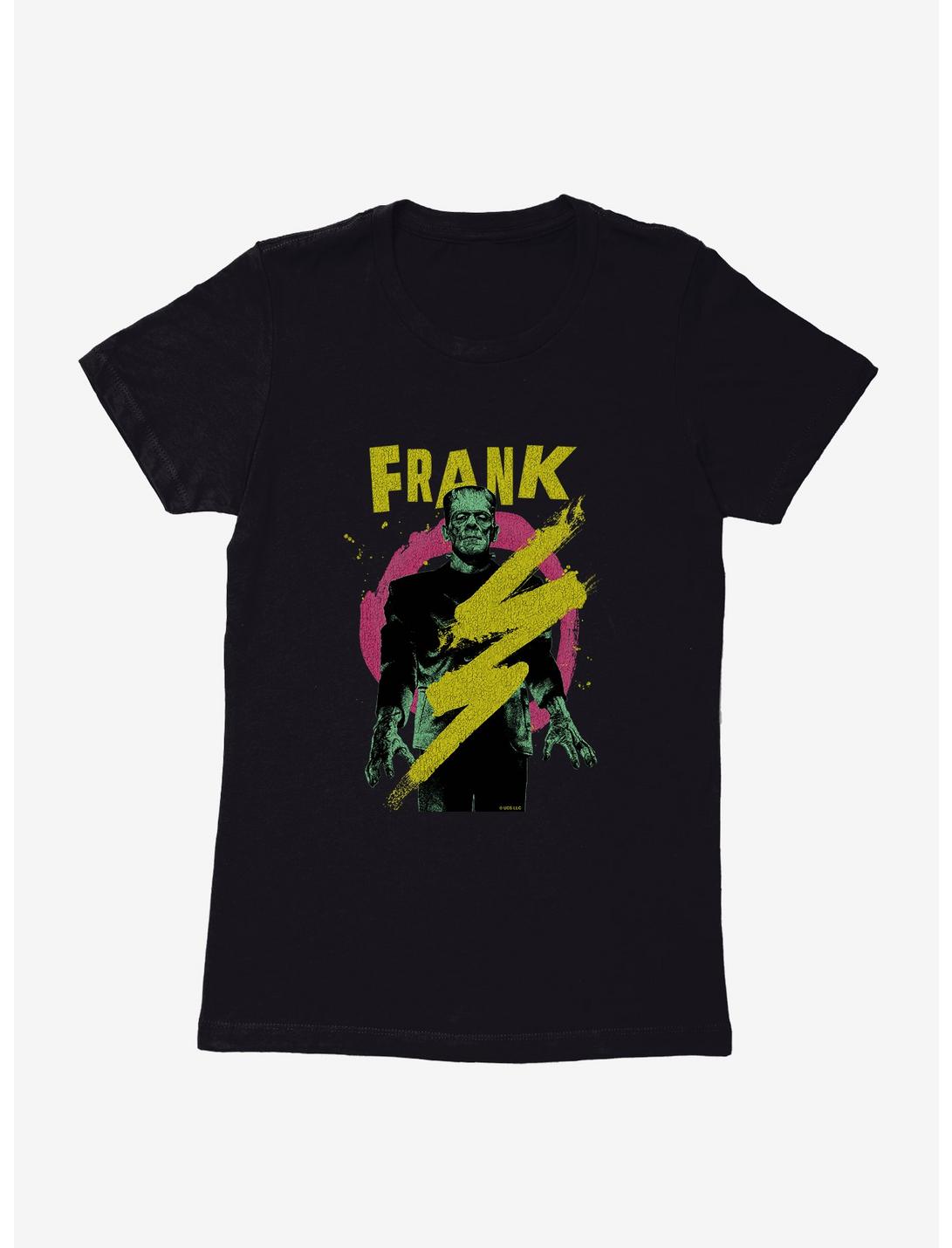Universal Monsters Frankenstein Lightning Bolt Womens T-Shirt, BLACK, hi-res