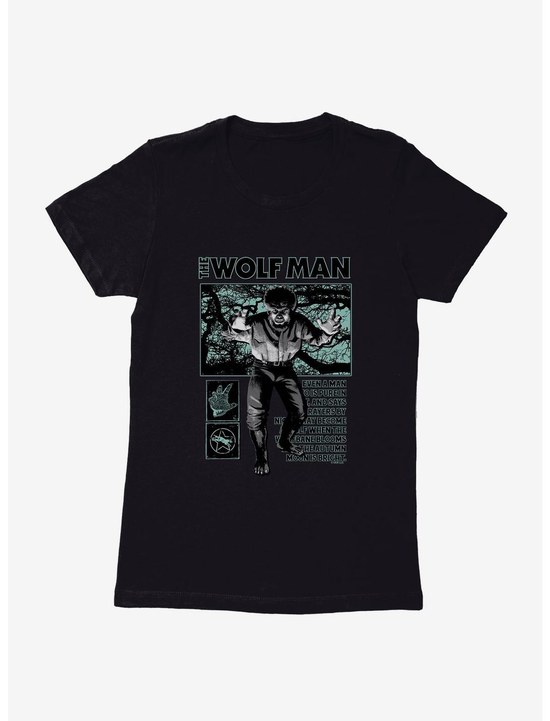 Universal Monsters The Wolf Man From Man To Beast Womens T-Shirt, , hi-res
