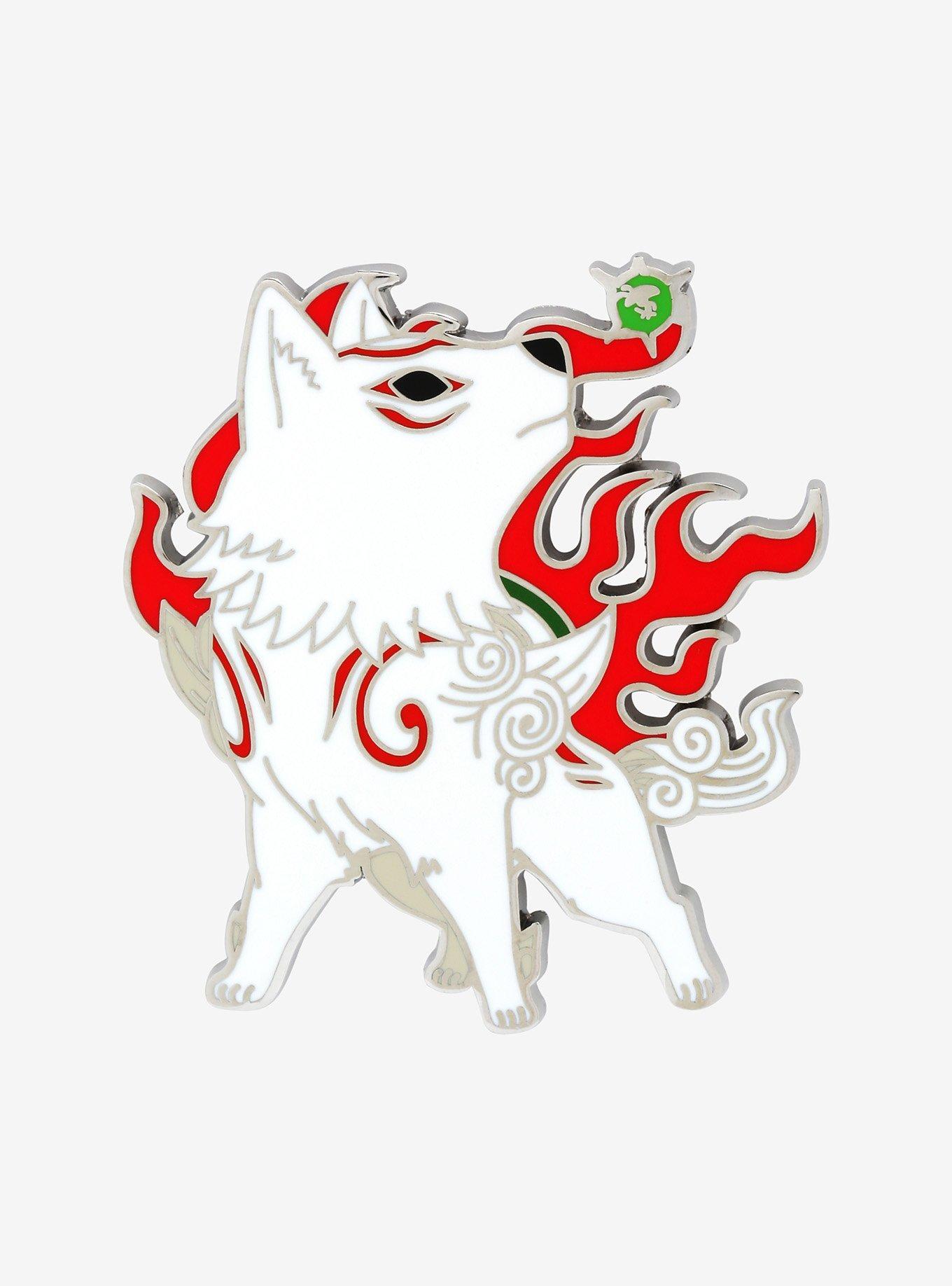 Nendoroid Okami Amaterasu Enamel Pin, , hi-res
