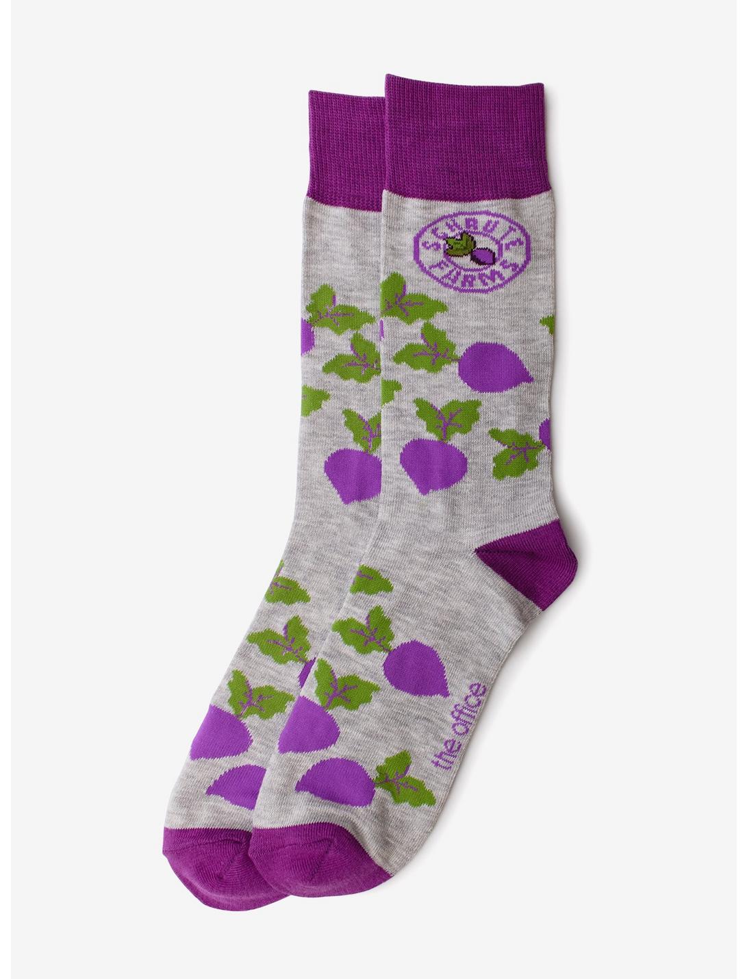 The Office Schrute Farms Beets Crew Socks, , hi-res