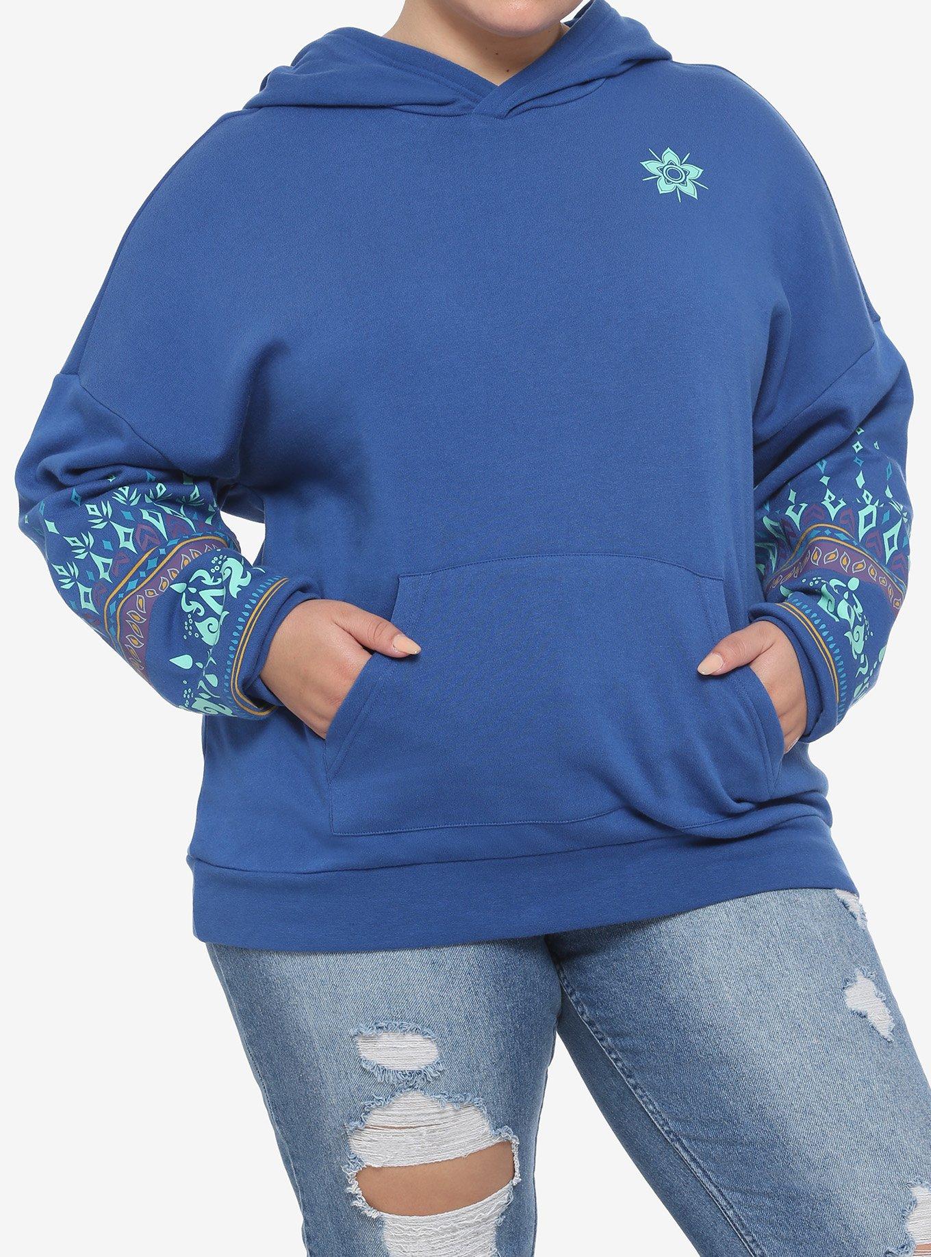 Her Universe Disney Raya And The Last Dragon Mandala Art & Sisu Oversized Hoodie Plus Size, MULTI, hi-res
