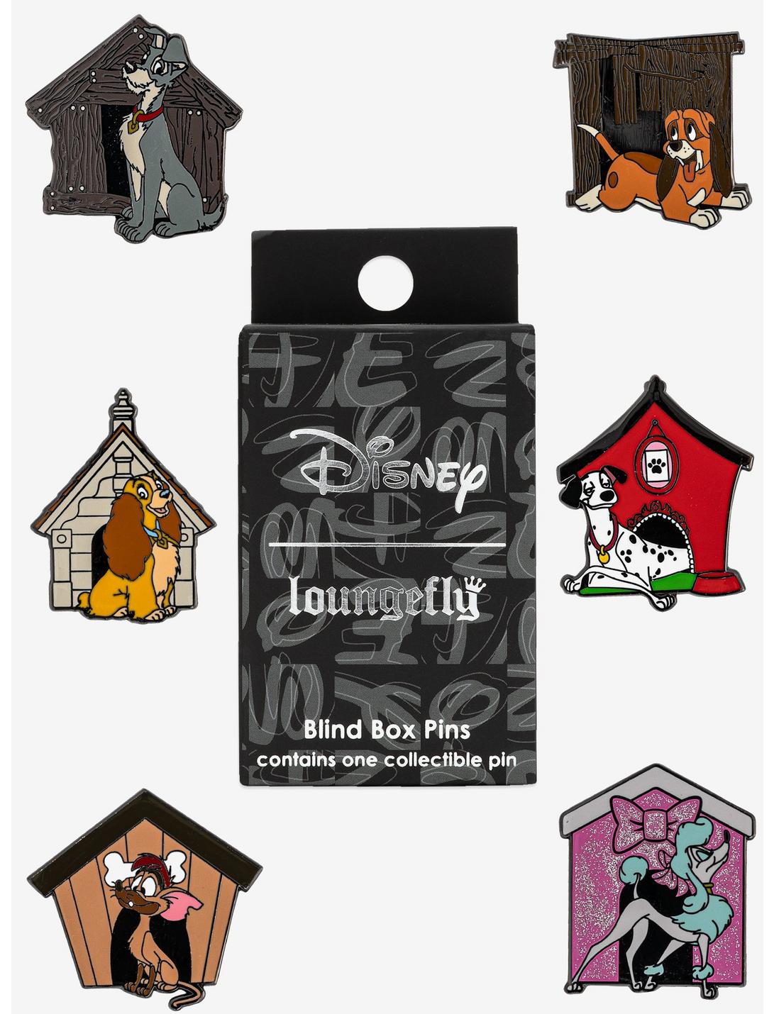 Loungefly Disney Dogs Blind Box Enamel Pin, , hi-res