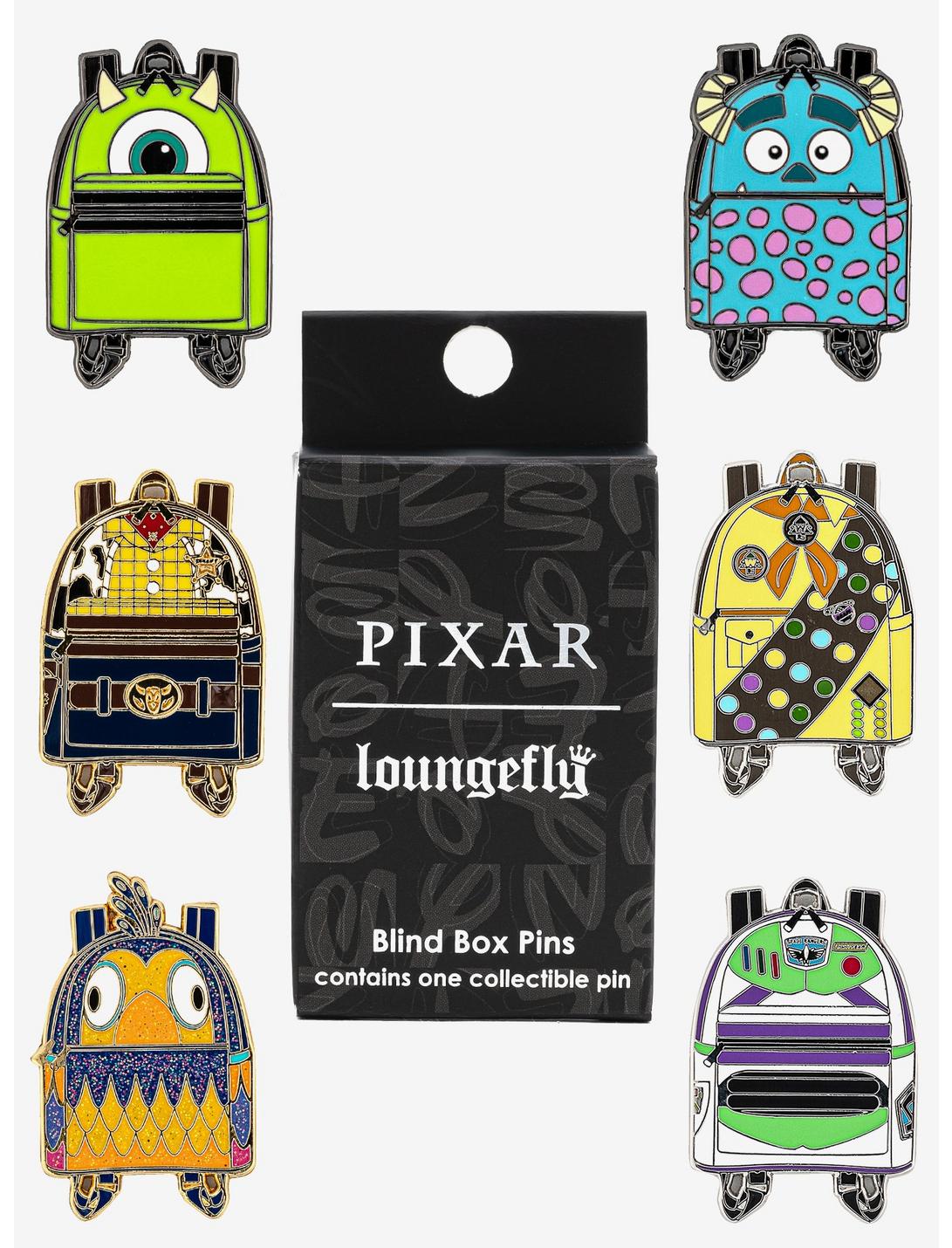 Loungefly Disney Pixar Character Backpack Blind Box Enamel Pin, , hi-res