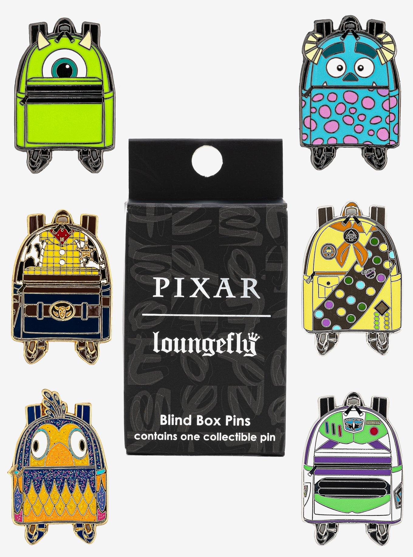 Loungefly Disney Pixar Character Backpack Blind Box Enamel Pin