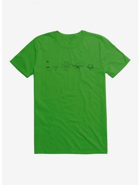 Rick And Morty Infamous Eyes T-Shirt, GREEN APPLE, hi-res