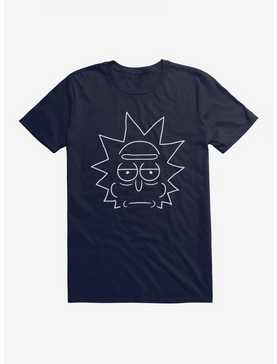 Rick And Morty Rick Face Outline T-Shirt, , hi-res