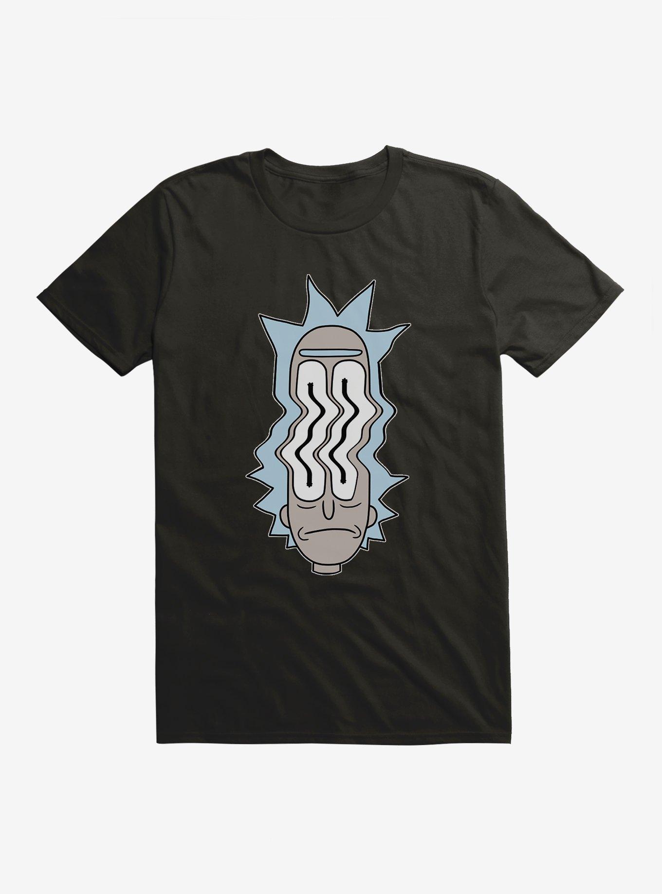 Rick And Morty Rick Waves T-Shirt, BLACK, hi-res