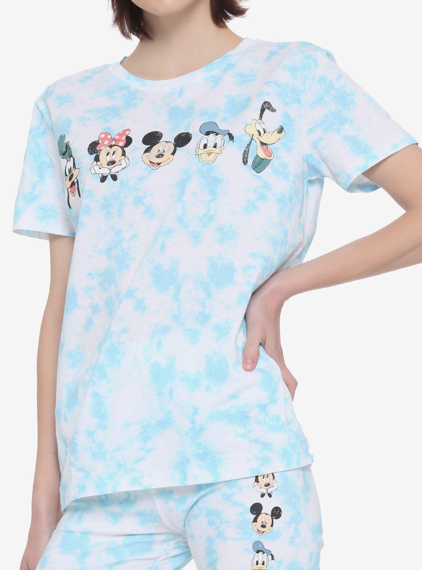Disney The Fabulous Five Tie-Dye Girls T-Shirt & Biker Shorts Set, BLUE, hi-res