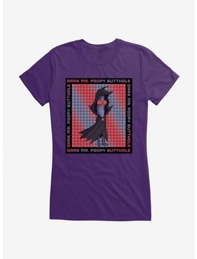 Rick And Morty Dark Mr. Poopy Butthole Girls T-Shirt, PURPLE, hi-res