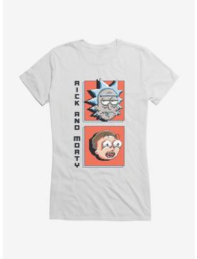 Rick And Morty 8-Bit Portraits Girls T-Shirt, , hi-res