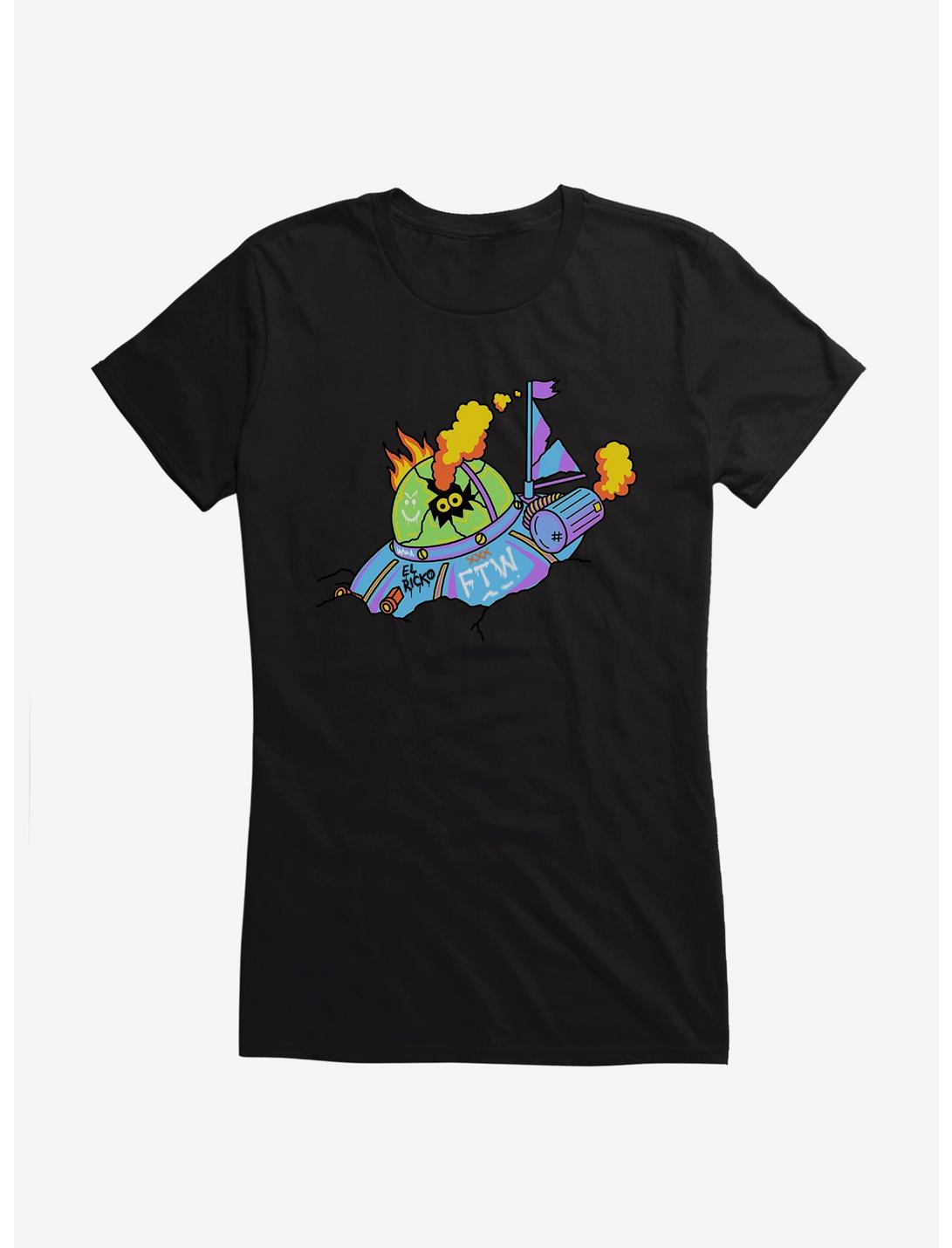 Rick And Morty El Ricko Saucer Girls T-Shirt, , hi-res