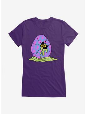 Rick And Morty Leaking Egg Girls T-Shirt, PURPLE, hi-res