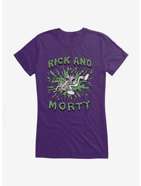 Rick And Morty Splatter Girls T-Shirt, PURPLE, hi-res