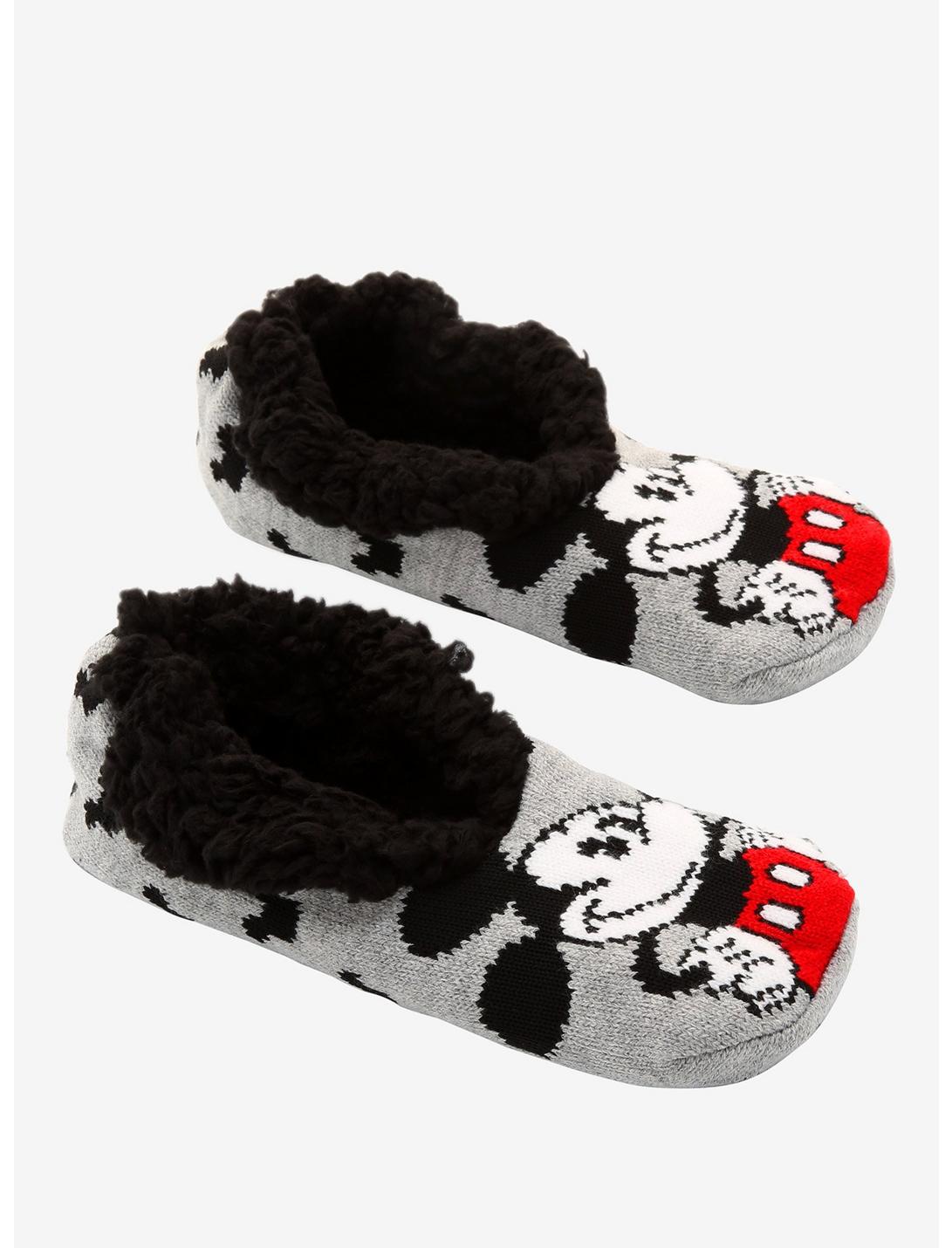 Disney Mickey Mouse Grey Cozy Slippers, , hi-res