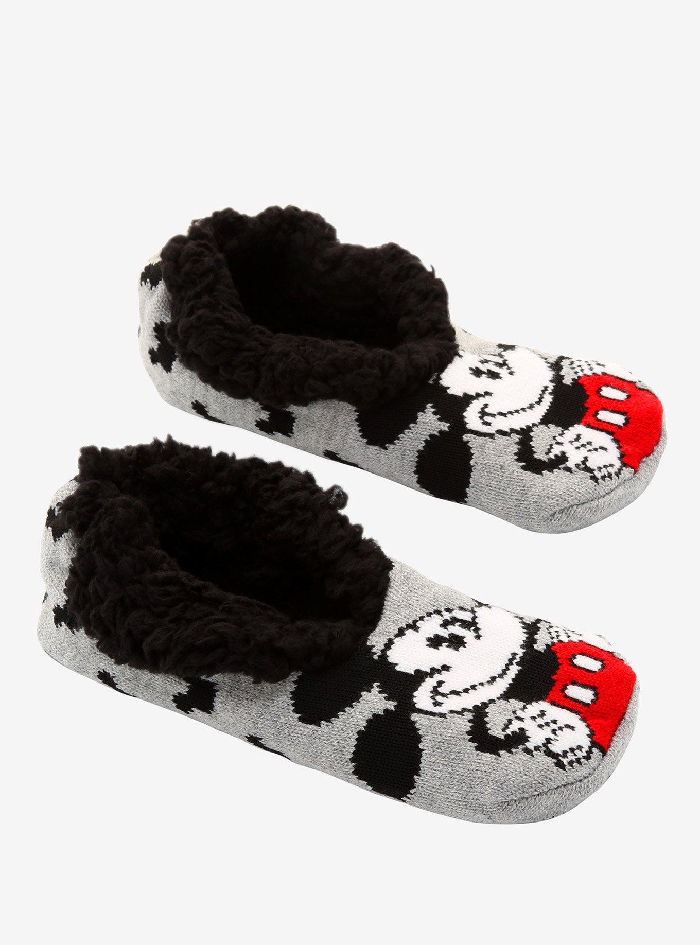 Disney Mickey Mouse Grey Cozy Slippers, , hi-res