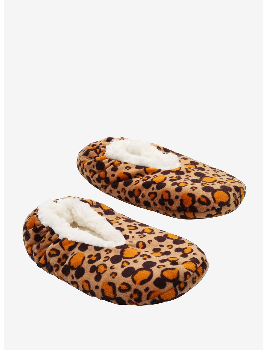 Disney Mickey Mouse Leopard Cozy Slippers, , hi-res