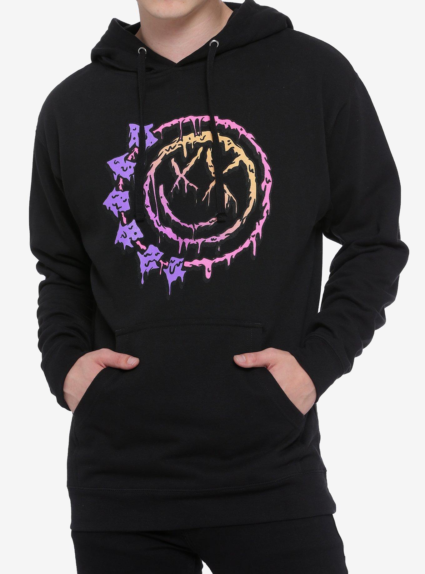 Blink-182 Drippy Ombre Logo Hoodie, BLACK, hi-res