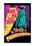 Universal Monsters The Bride Of Frankenstein Made From Dead Poster, WHITE, hi-res