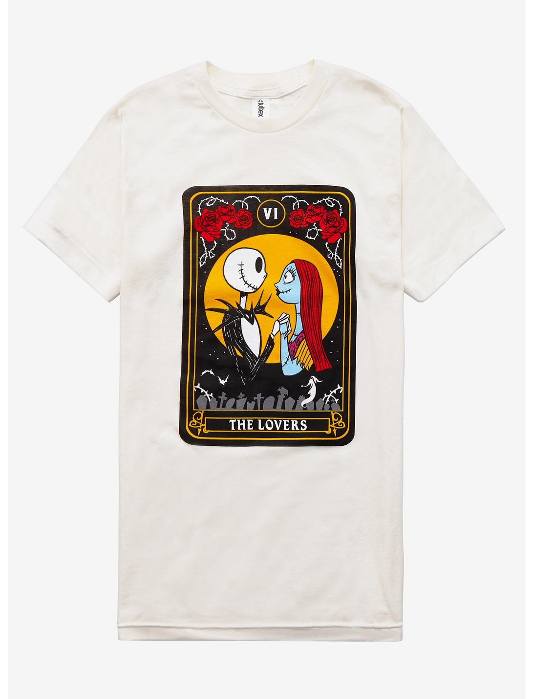 The Nightmare Before Christmas The Lovers Tarot Card Girls T-Shirt, MULTI, hi-res
