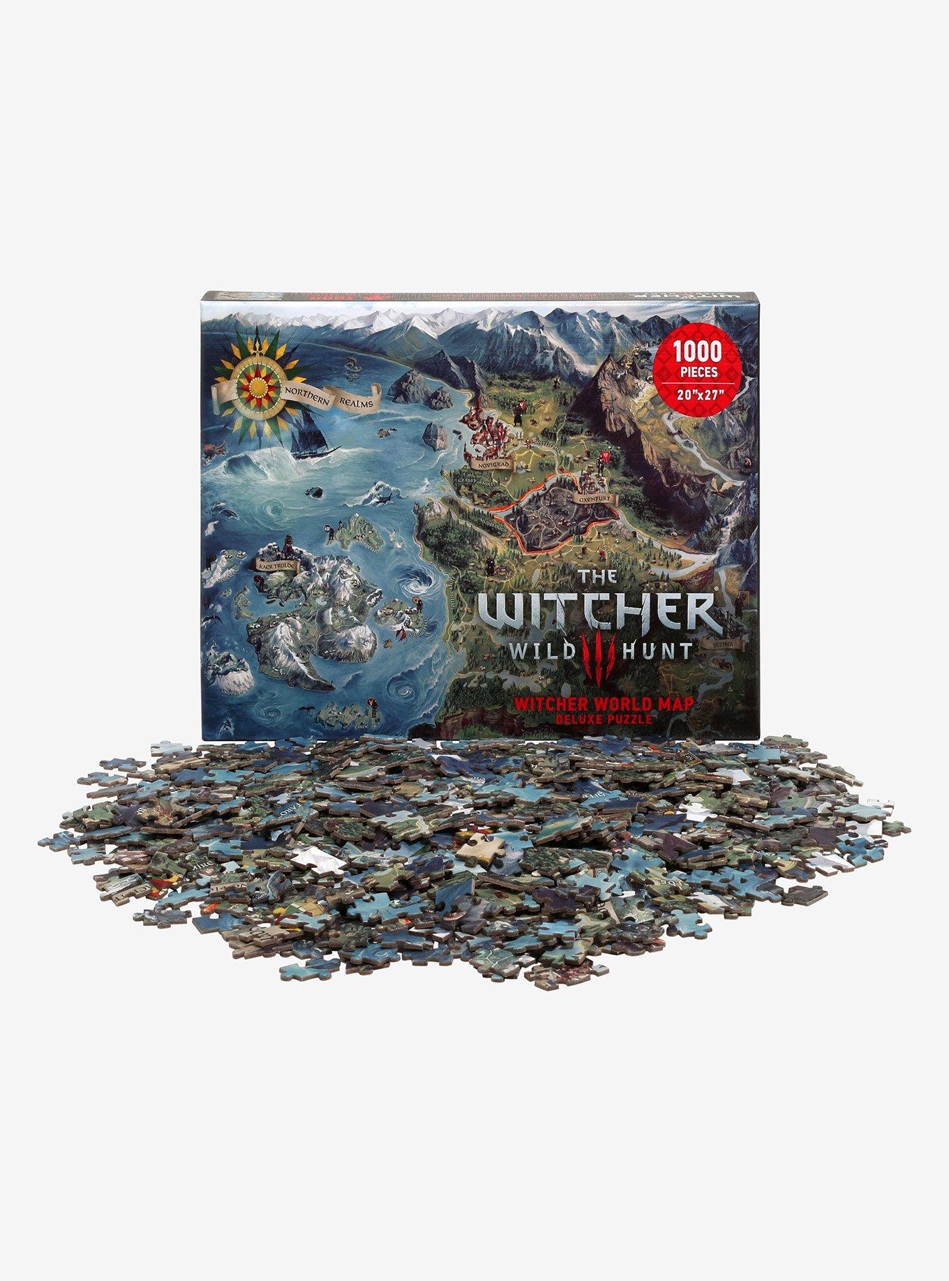 The Witcher: Wild Hunt World Map 1000-Piece Puzzle, , hi-res