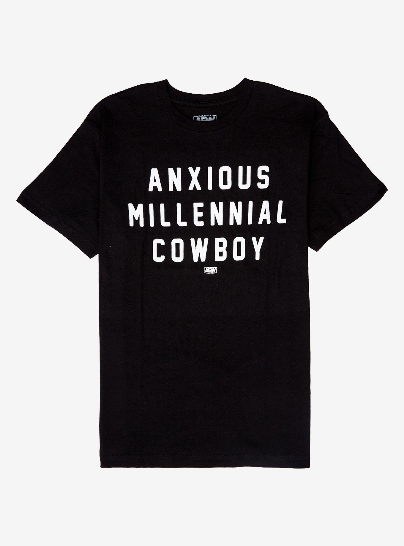 All Elite Wrestling Anxious Millennial Cowboy T-Shirt, , hi-res