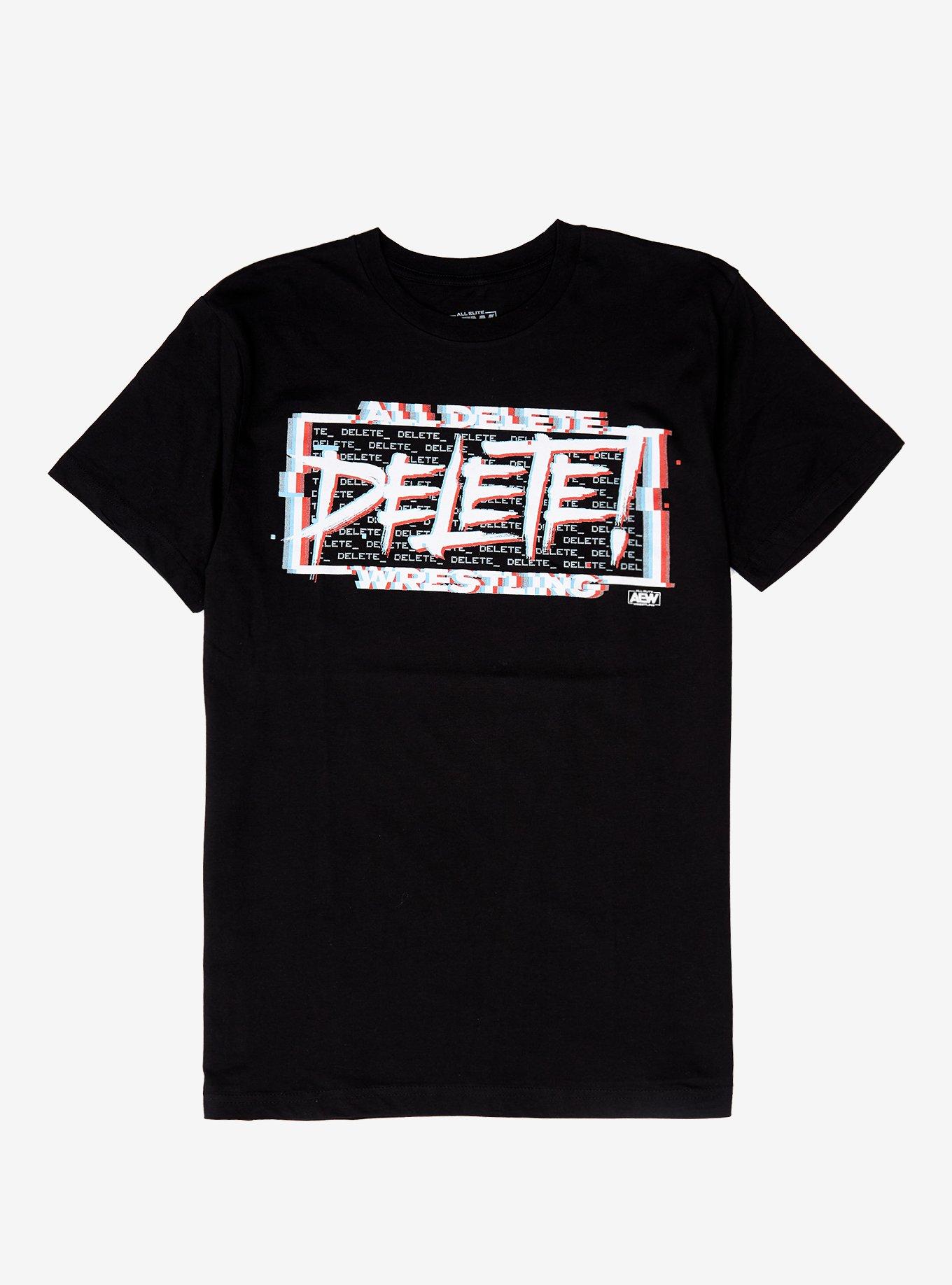 All Elite Wrestling Delete T-Shirt, BLACK, hi-res