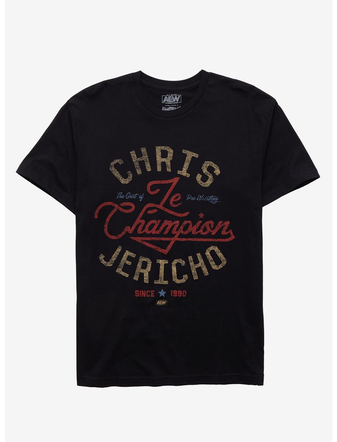 All Elite Wrestling Chris Jericho Le Champion T-Shirt, BLACK, hi-res