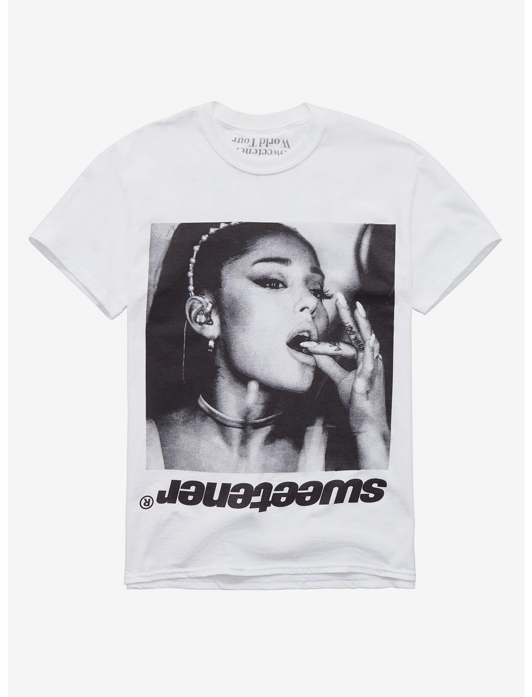 Ariana Grande Sweetener Black & White Photo T-Shirt, WHITE, hi-res