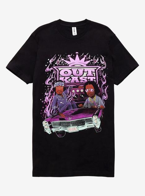 Printify Outkast- Atliens 1 - 2 Dope Boyz in A Cadillac Comic Book T-Shirt - Unisex Heavy Cotton Tee 2XL / Sport Grey