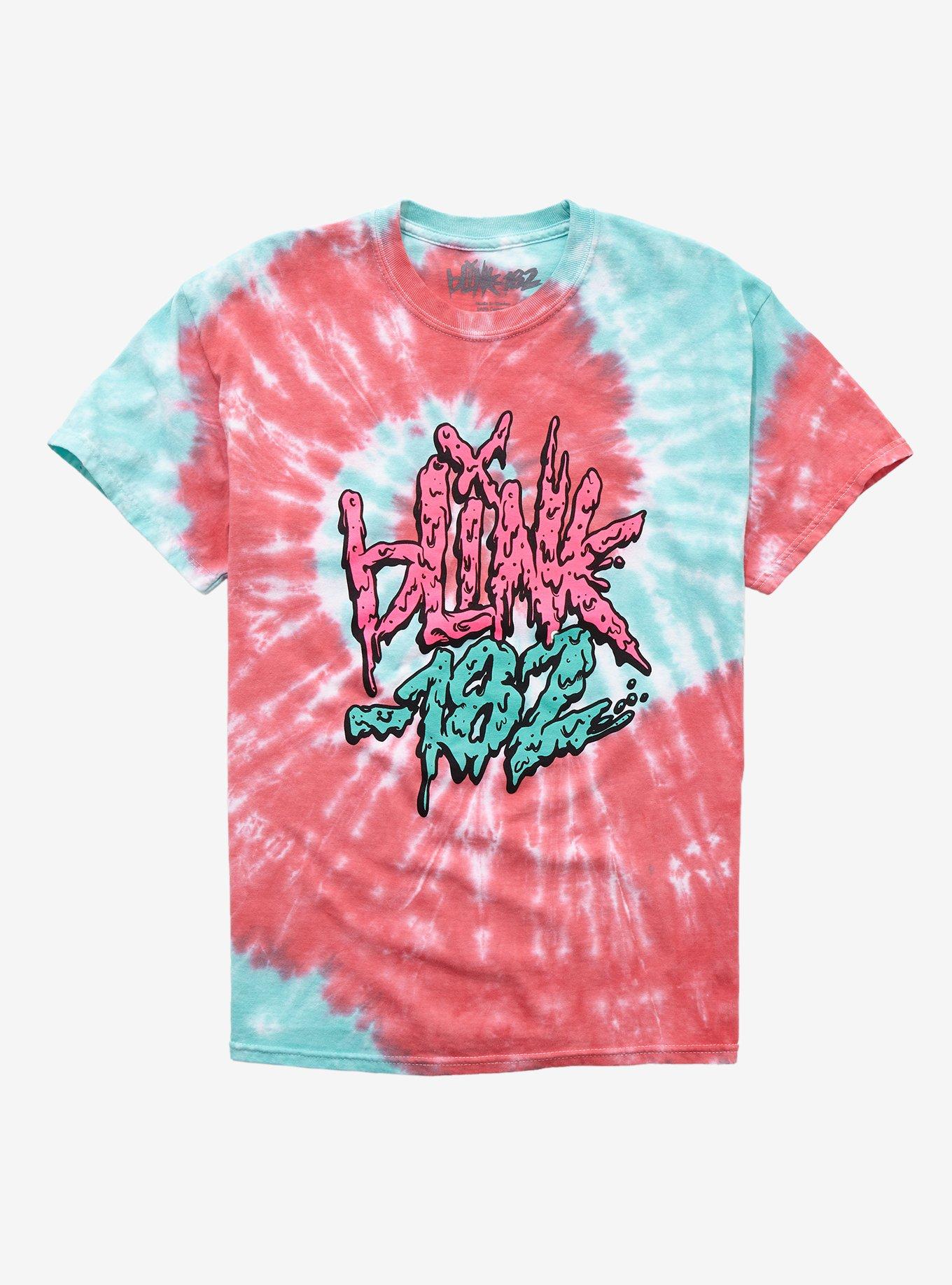 Blink-182 Drip Logo Tie-Dye T-Shirt | Hot Topic