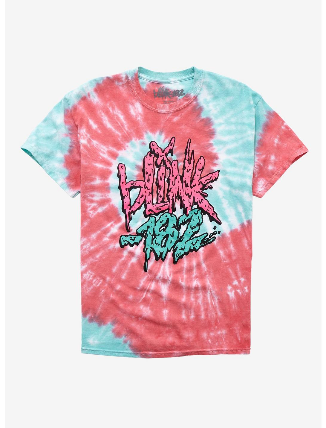 Blink-182 Drip Logo Tie-Dye T-Shirt | Hot Topic