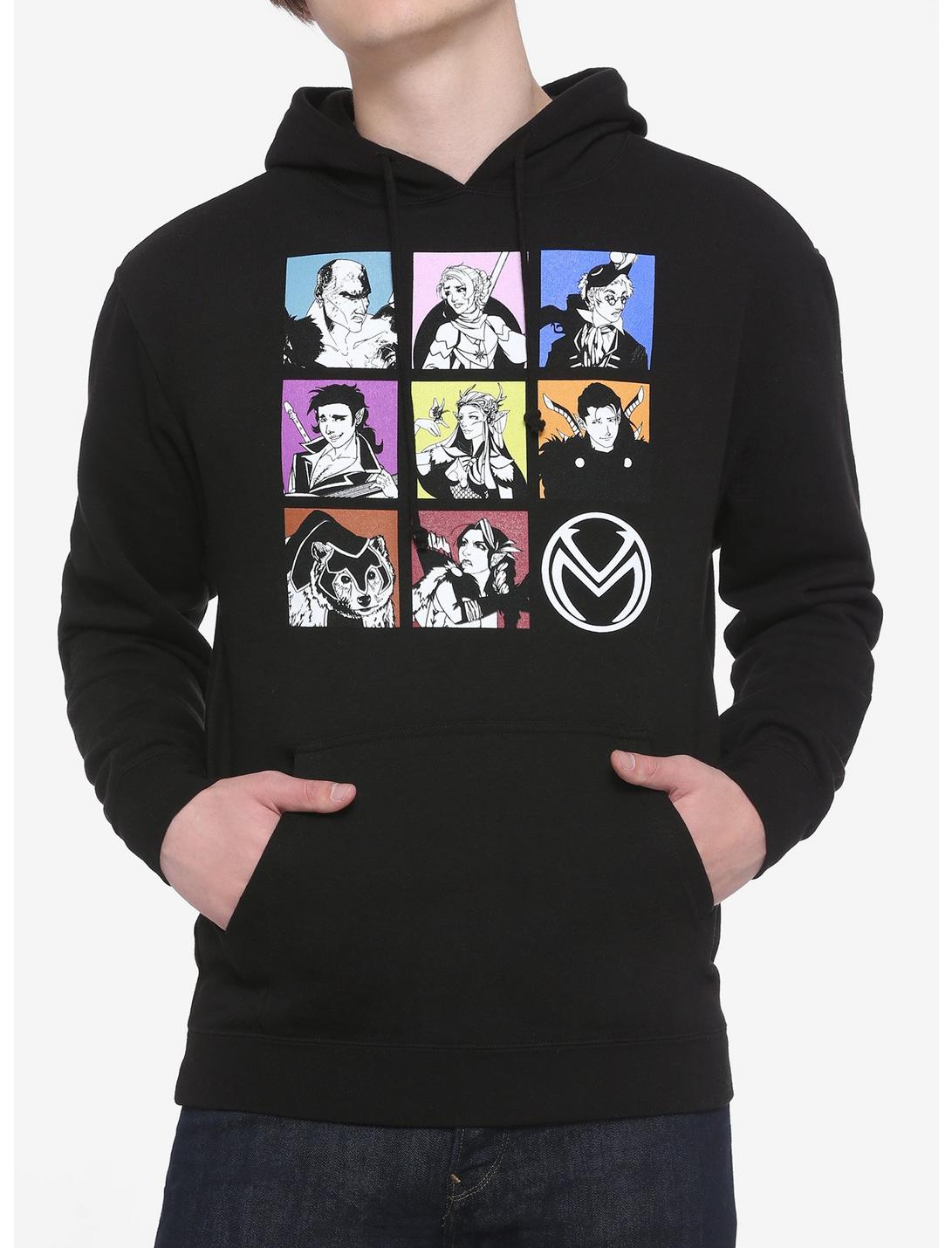 Critical Role Vox Machina Character Grid Hoodie, MULTI, hi-res