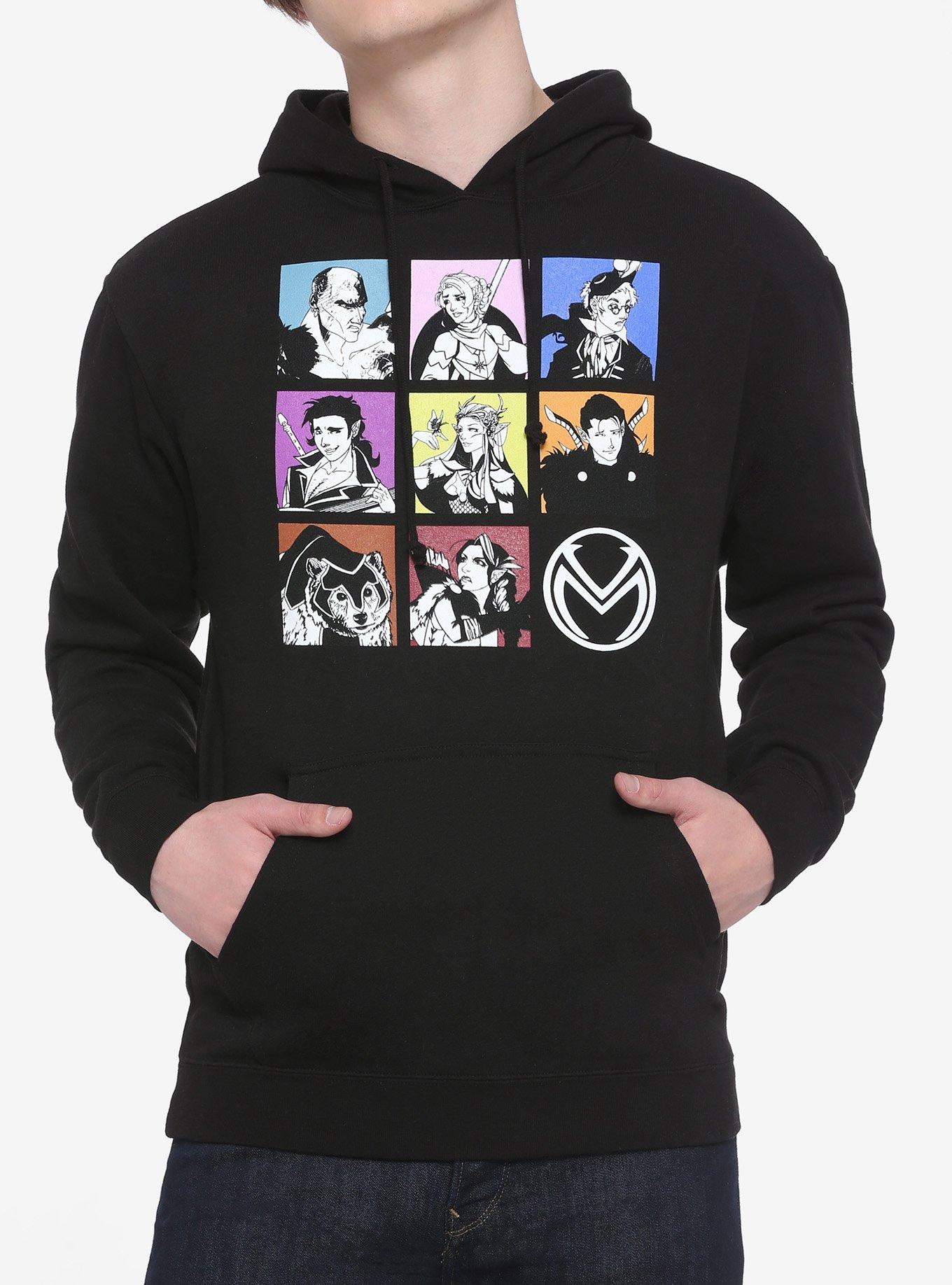 Critical Role Vox Machina Character Grid Hoodie, MULTI, hi-res