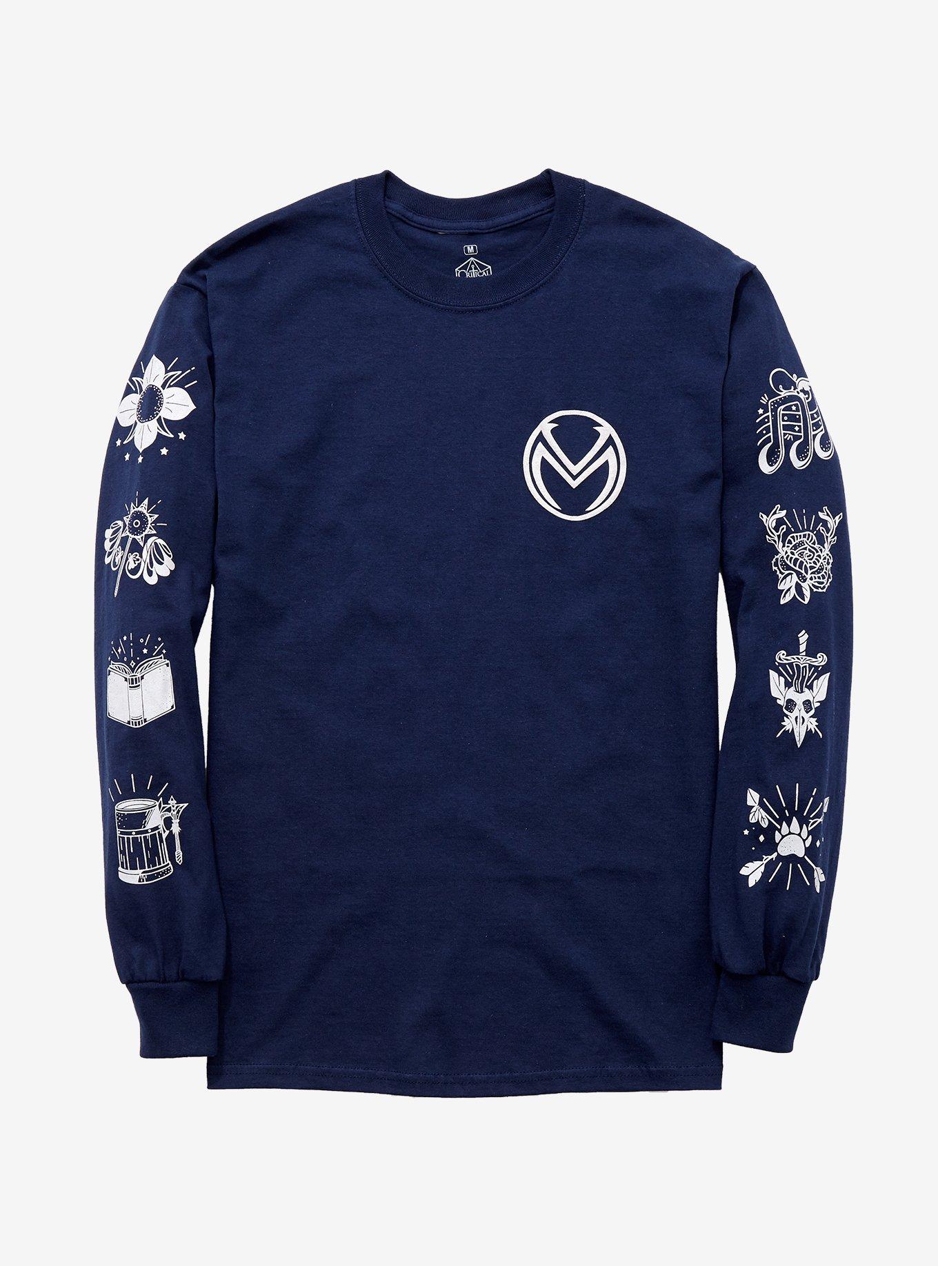 Critical Role Vox Machina Long-Sleeve T-Shirt, SILVER, hi-res