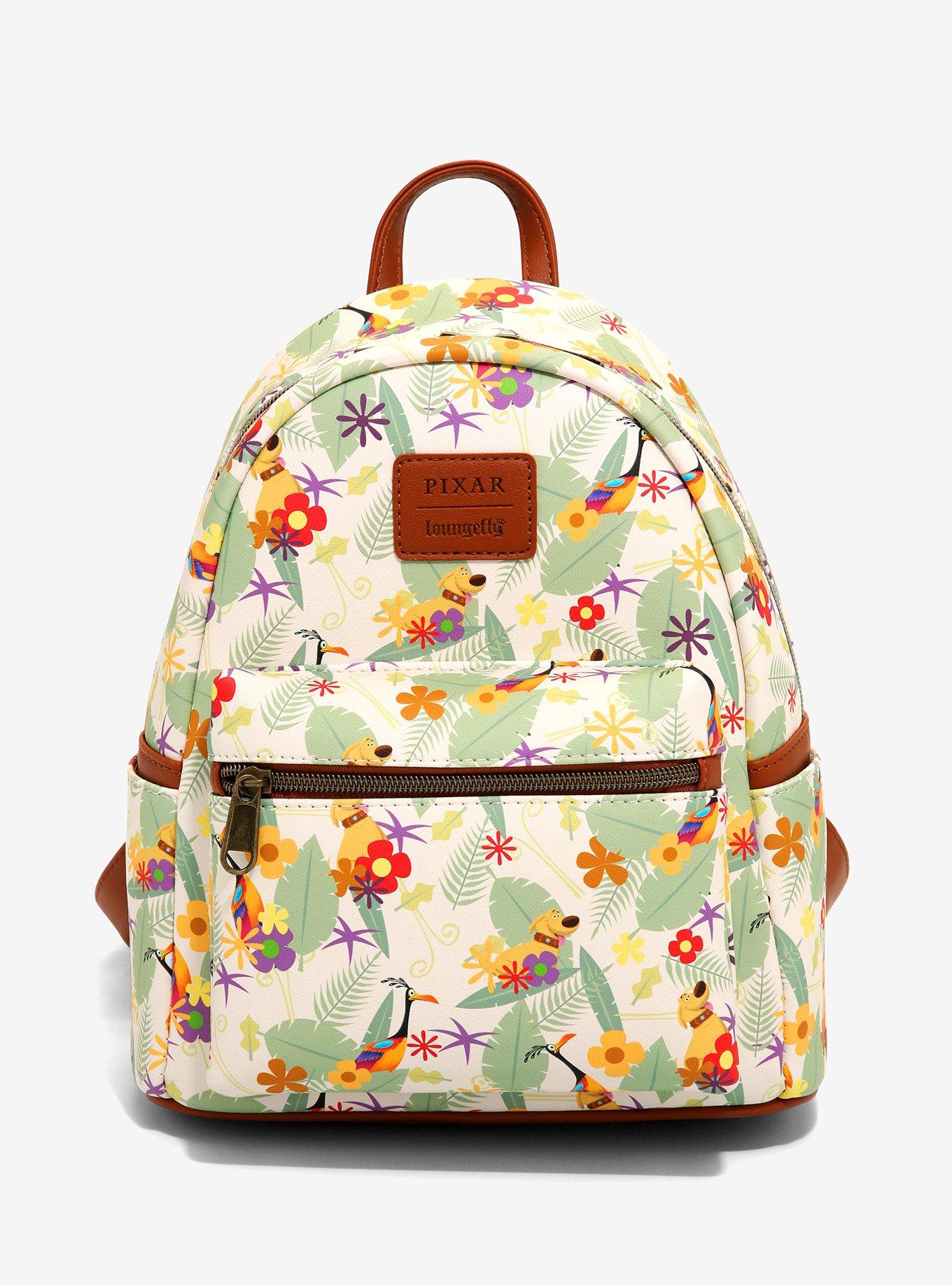 Loungefly Disney Pixar Up Dug Kevin Floral Mini Backpack Hot Topic