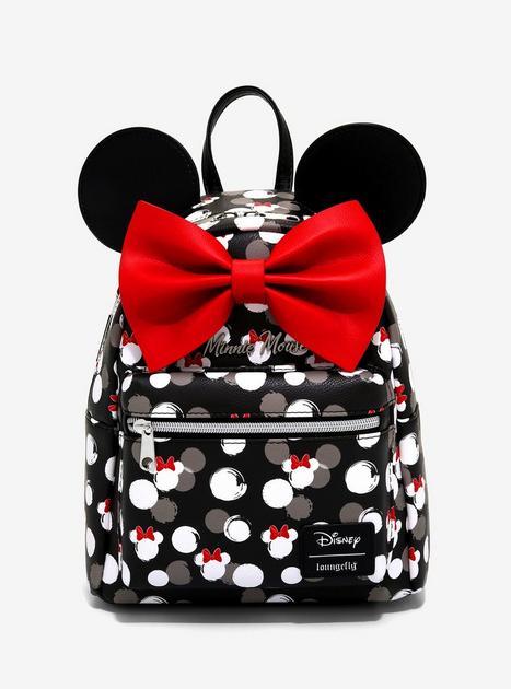 Loungefly Disney Minnie Mouse White Heads Mini Backpack | Hot Topic