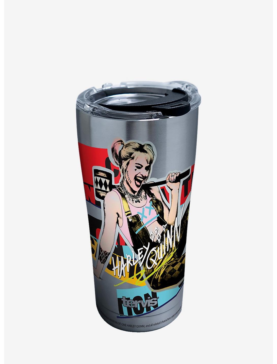DC Comics Birds of Prey Harley Quinn 20oz Stainless Steel Tumbler With Lid, , hi-res