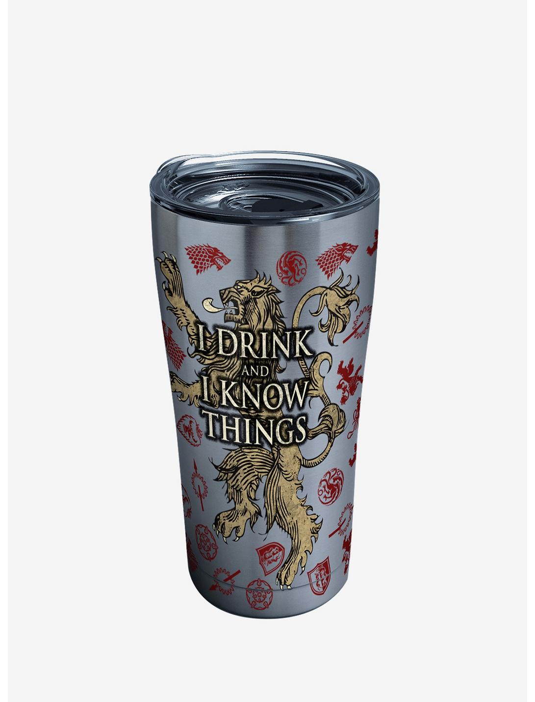 Game of Thrones House of Lannister 20oz Stainless Steel Tumbler With Lid, , hi-res