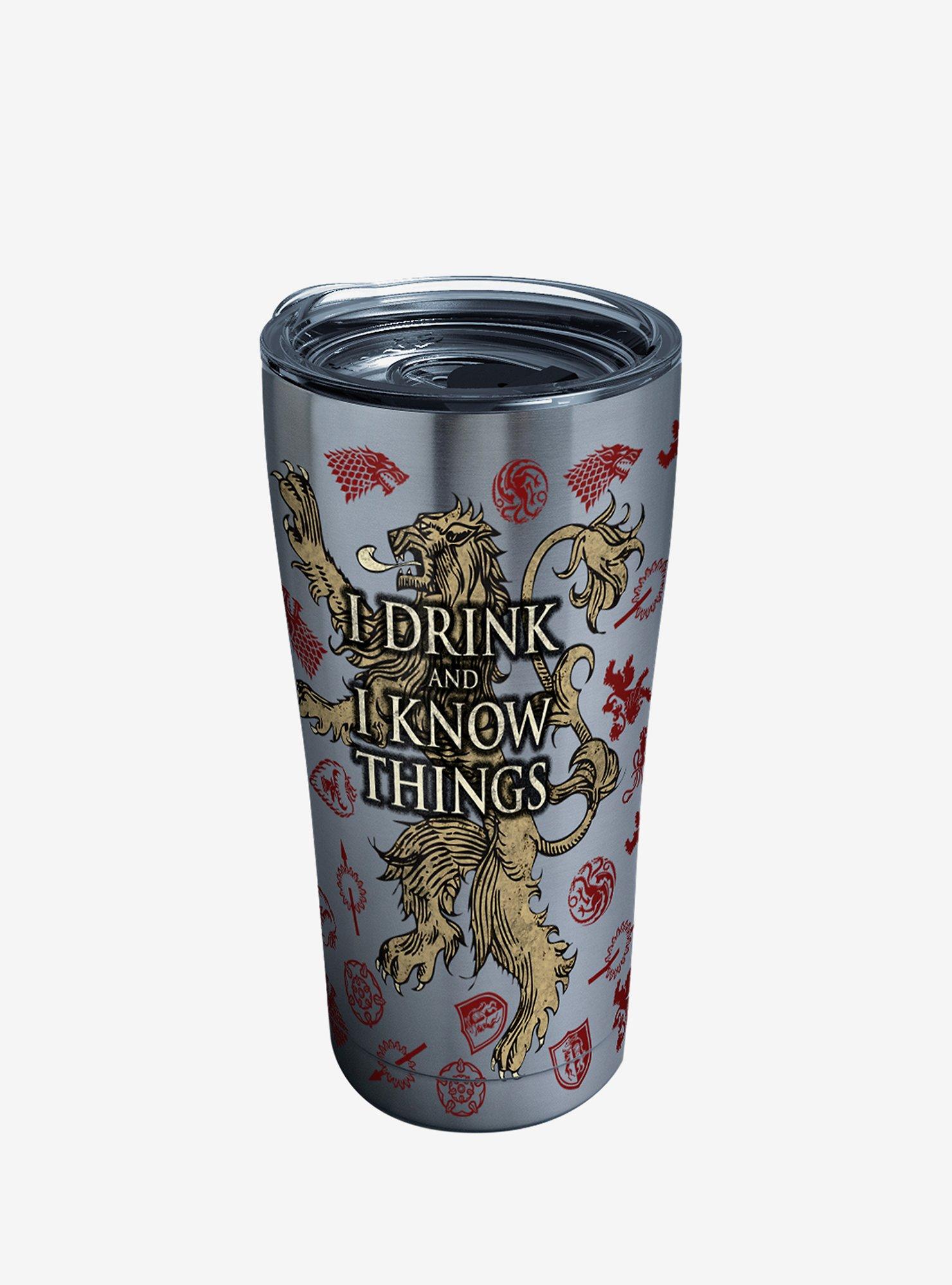 Game of Thrones House of Lannister 20oz Stainless Steel Tumbler With Lid, , hi-res