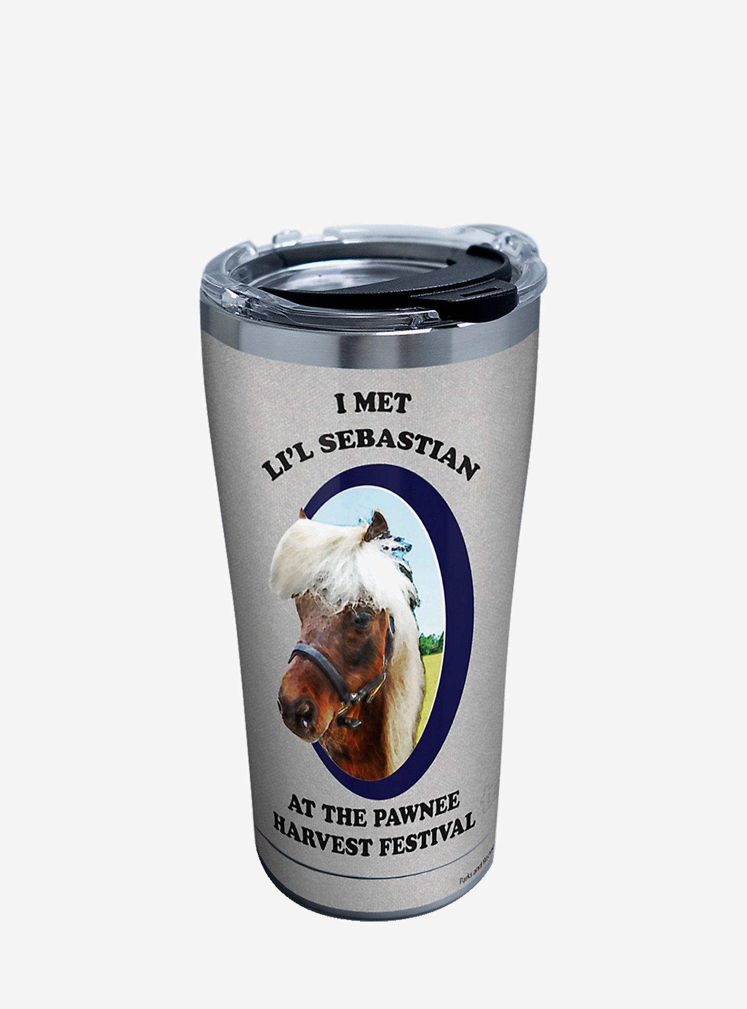 Parks and Recreation Lil Sebastian 20oz Stainless Steel Tumbler With Lid, , hi-res