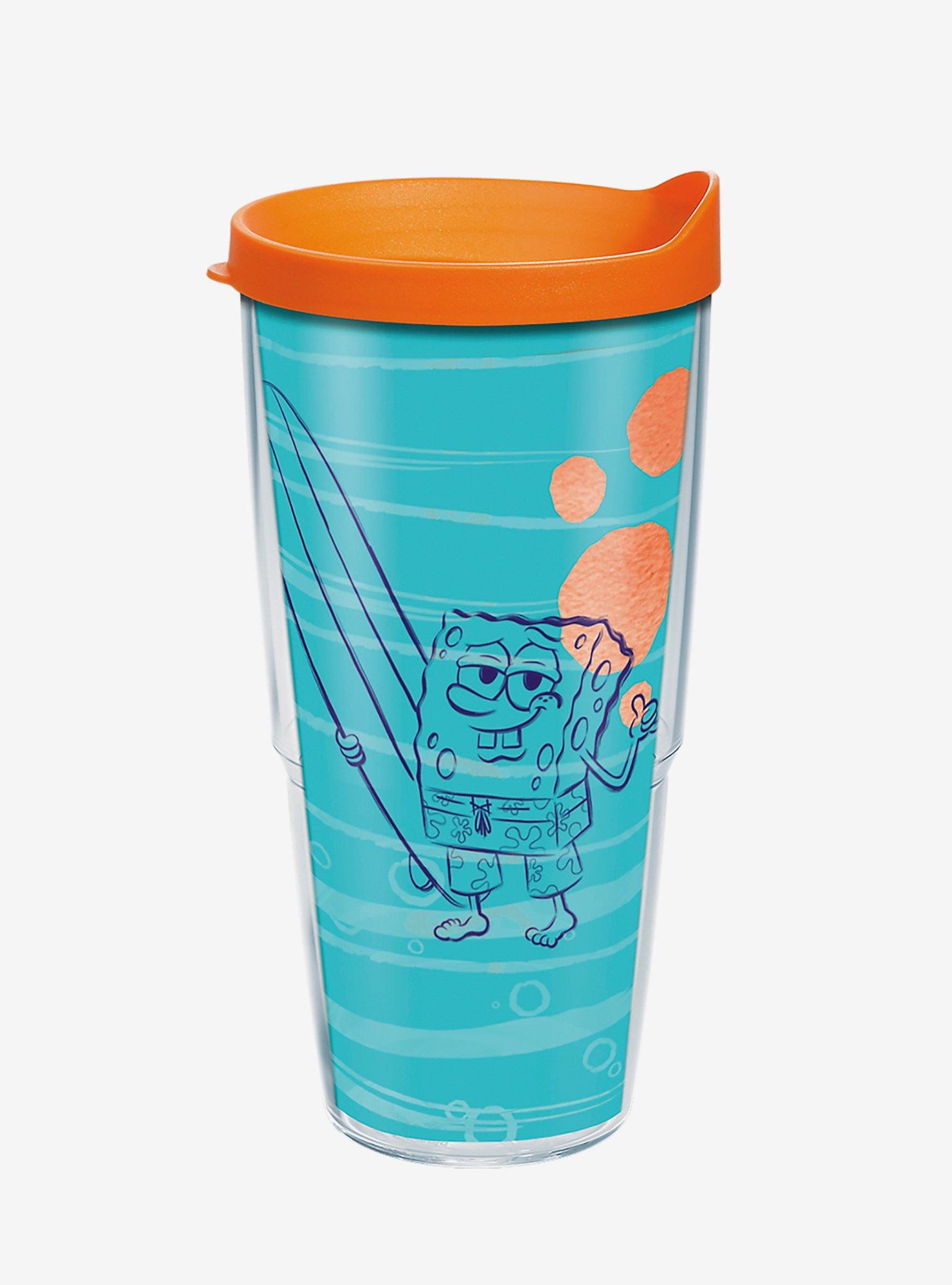 Spongebob Squarepants Surfboard 24oz Classic Tumbler With Lid, , hi-res